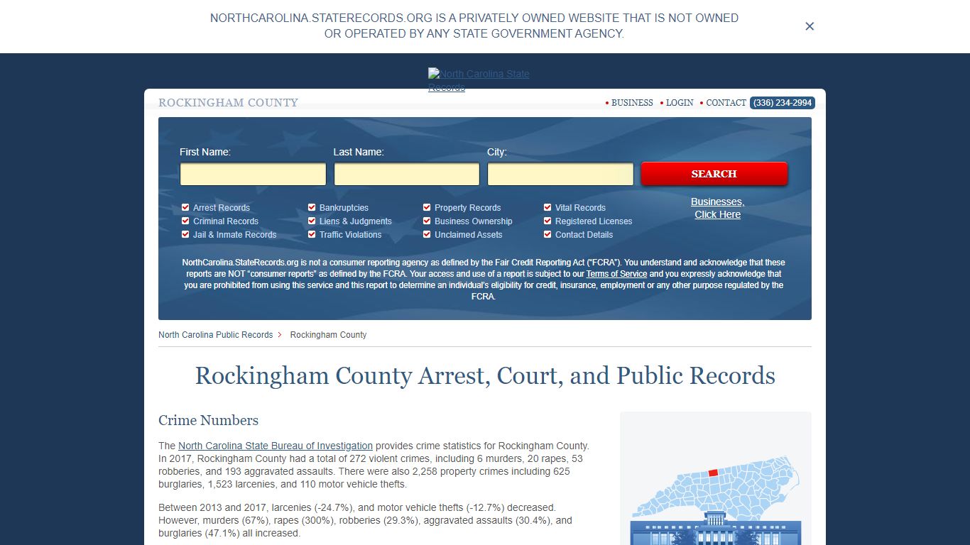 Rockingham County Arrest, Court, and Public Records